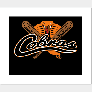 Cobras Baseball Logo Posters and Art